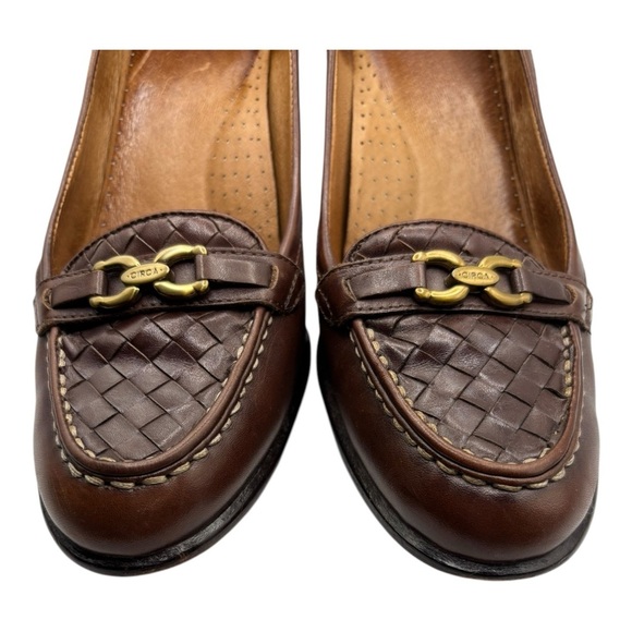 Joan & David Brown Leather Pumps Size 9.5 Heels Women’s Classic Heels - Picture 8 of 13